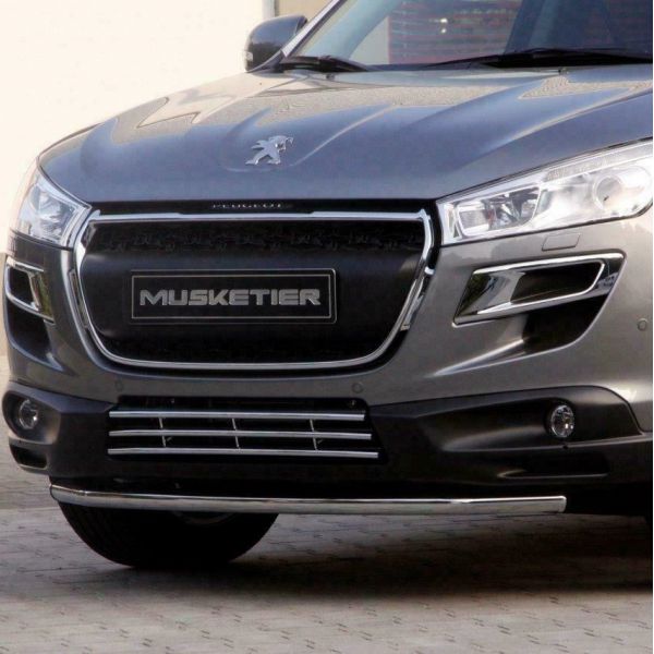 Peugeot 4008 chromuotos apatinės bamperio grotelės